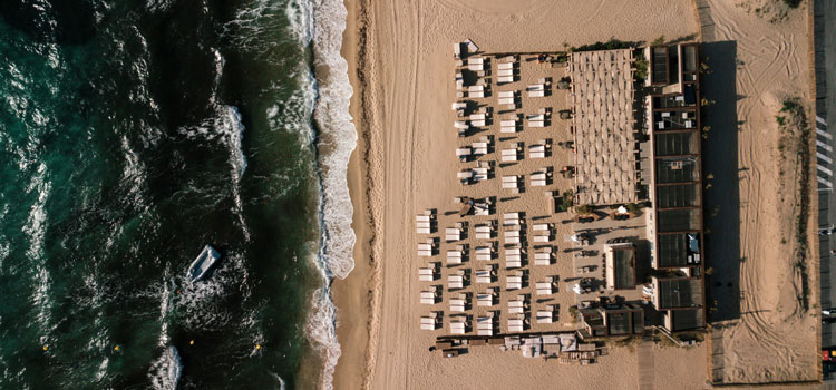 Plage de Pampelonne dans le Var